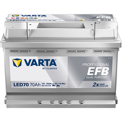 Varta LED70 - DUAL Purpose Professional EFB 12V / 70Ah / 700A