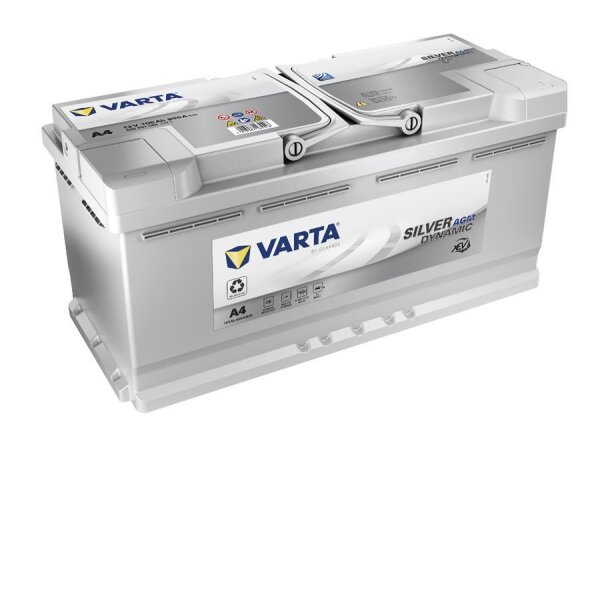 Varta A4 - Autobatterie Dynamic AGM xEV 12V / 105Ah / 950A